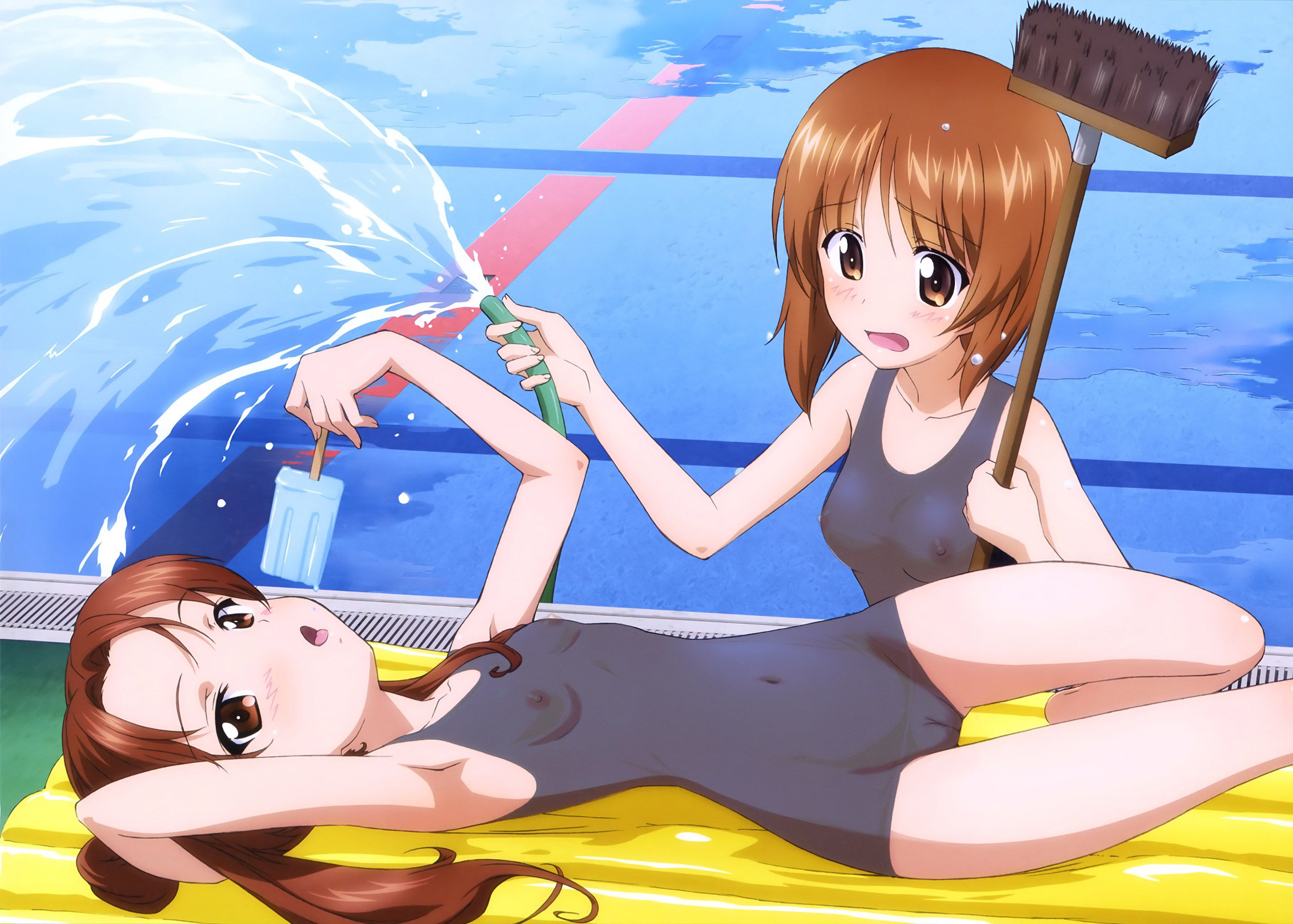 [Schecola] anime heroine's clothes and swimsuit is showing through erotic photoshop image 4th [perspective Photoshop] 22