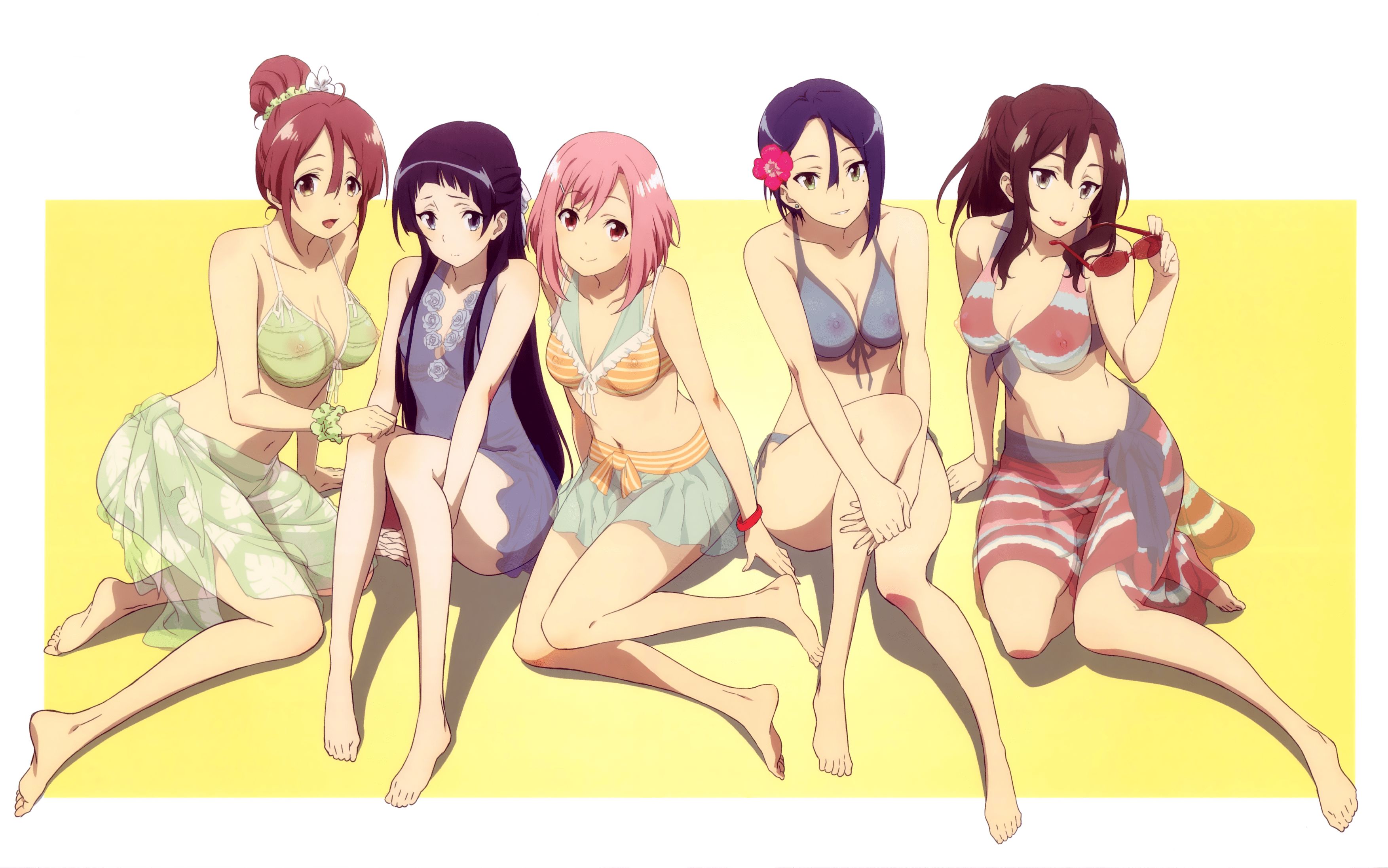 [Schecola] anime heroine's clothes and swimsuit is showing through erotic photoshop image 4th [perspective Photoshop] 28