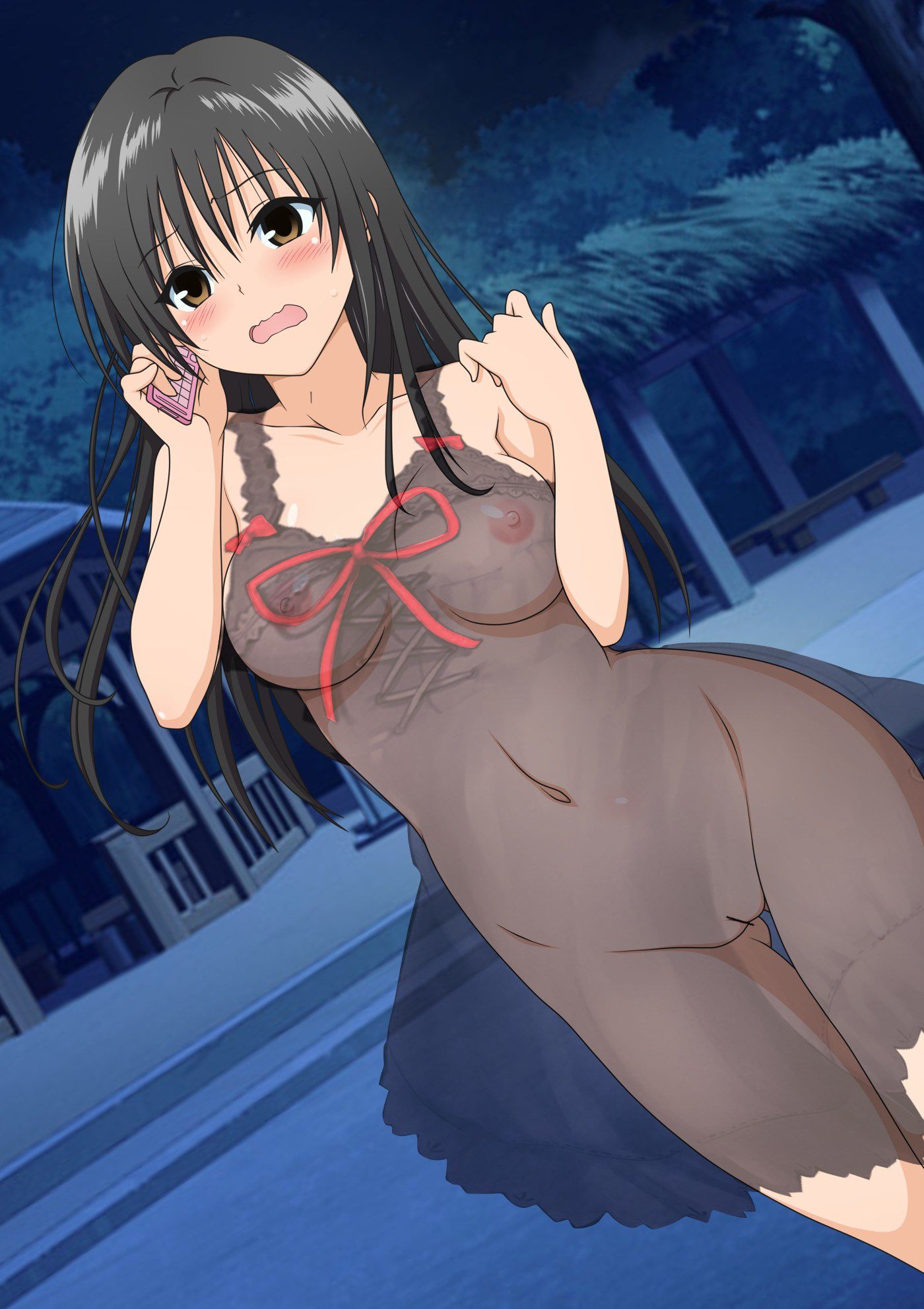 [Schecola] anime heroine's clothes and swimsuit is showing through erotic photoshop image 4th [perspective Photoshop] 6