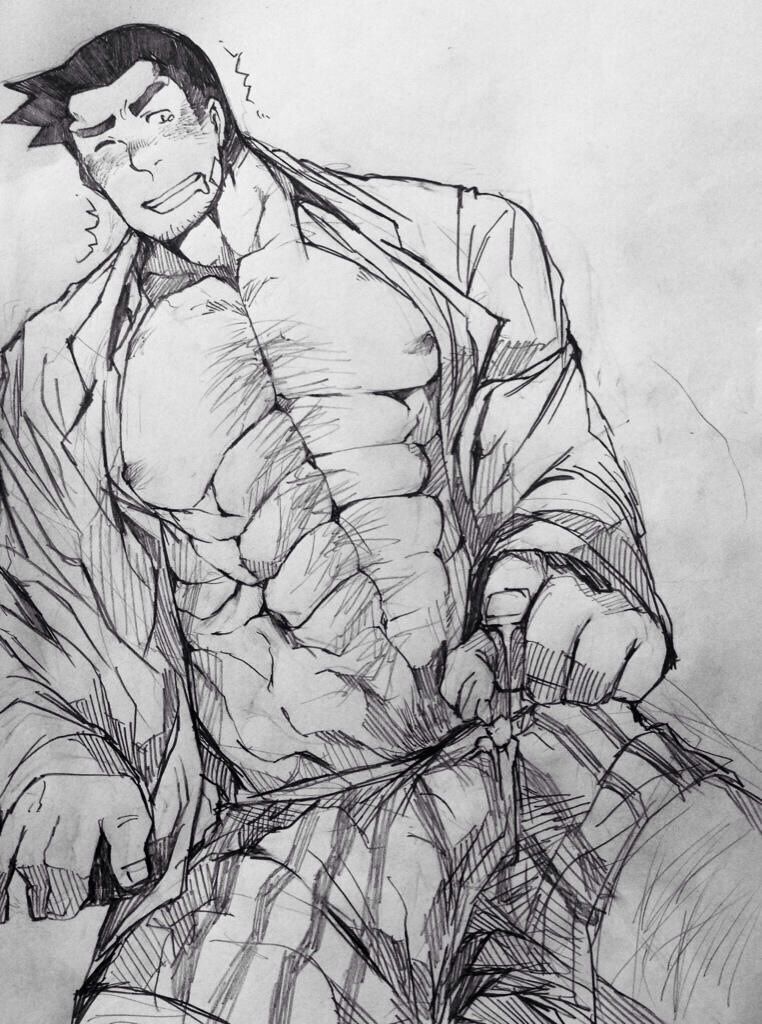 [Collection] Ace attorney: Dick gumshoe Part.4 [Bara] 12