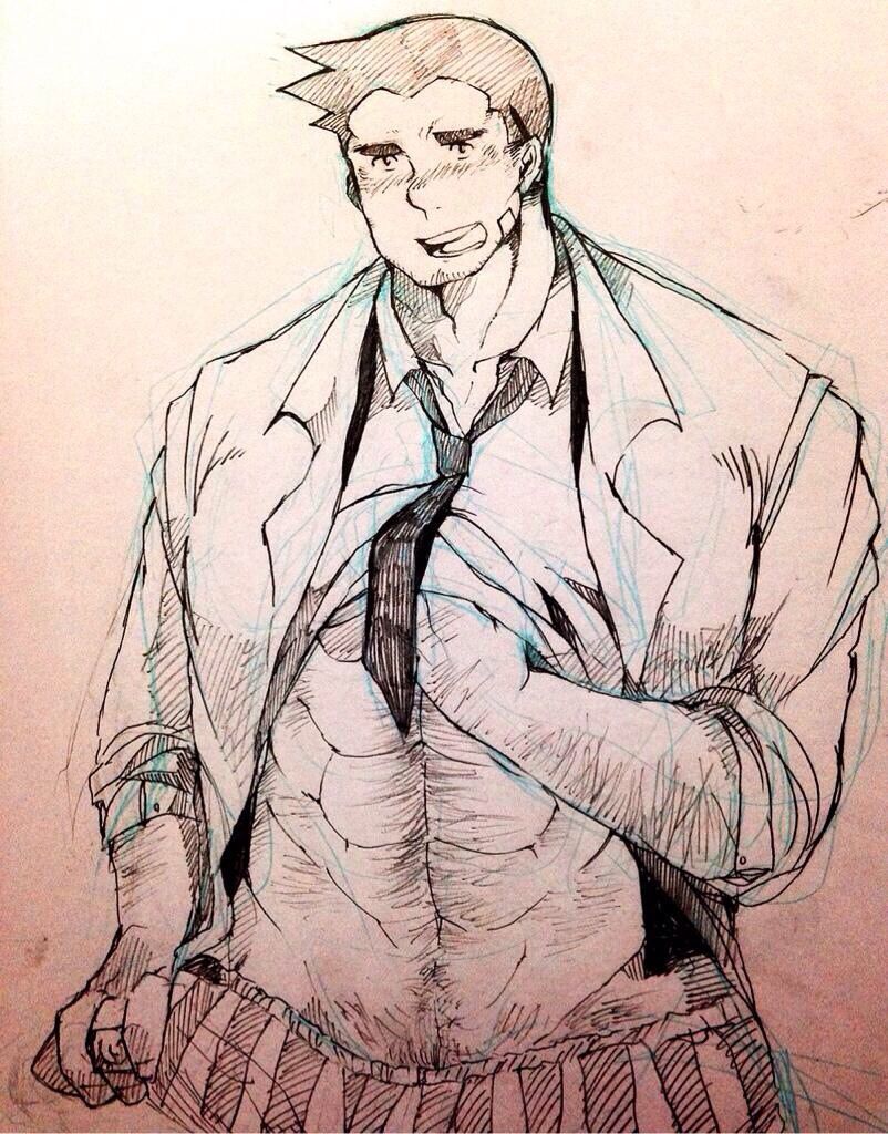 [Collection] Ace attorney: Dick gumshoe Part.4 [Bara] 16