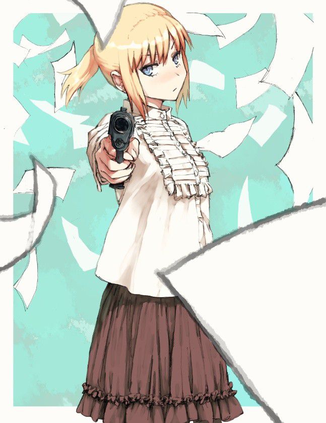 [Secondary erotic] Second erotic image of a girl with a weapon 12 [firearms, etc.] 37