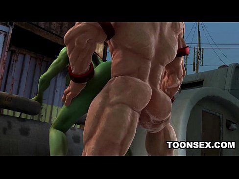 3D Toon Mutant Babe Gets Fucked Hard Outdoors - 5 min 12