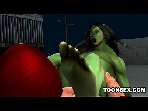 3D Toon Mutant Babe Gets Fucked Hard Outdoors - 5 min 28