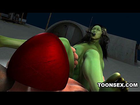 3D Toon Mutant Babe Gets Fucked Hard Outdoors - 5 min 29