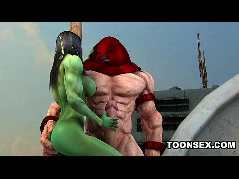 3D Toon Mutant Babe Gets Fucked Hard Outdoors - 5 min 3