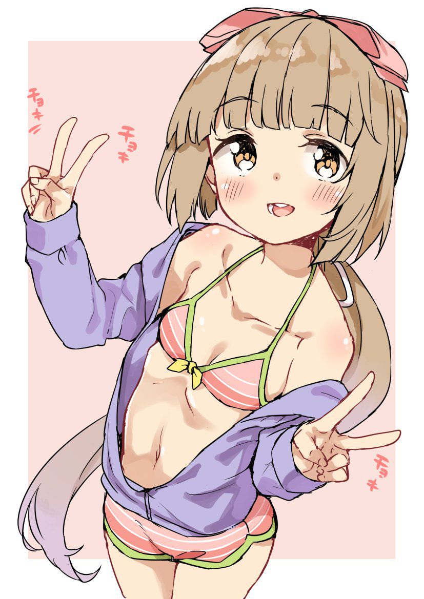 [2nd] Second image of a cute girl is a peace sign [peace sign, non-erotic] 22