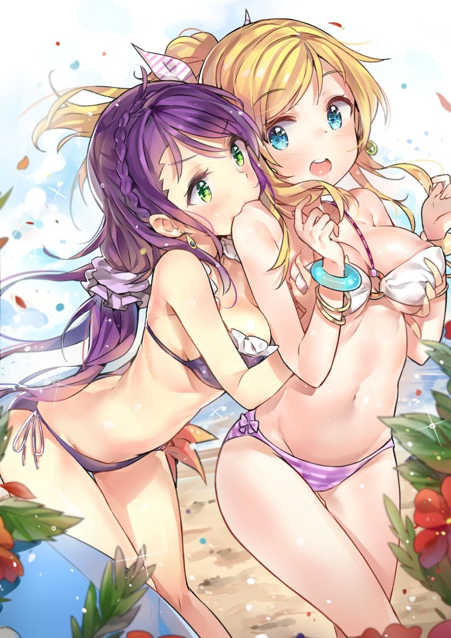 [Yuri] Flirting lesbian erotic image of a girl with each other 9 [2-d] 4