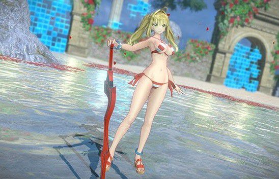 [Fate/X-Terra link] Jeanne and Drake, such as Girls ' erotic swimsuit DLC costume! 1