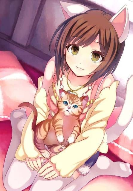 Do you play with your cat ears? : Rainbow Erotic Pictures Summary 24
