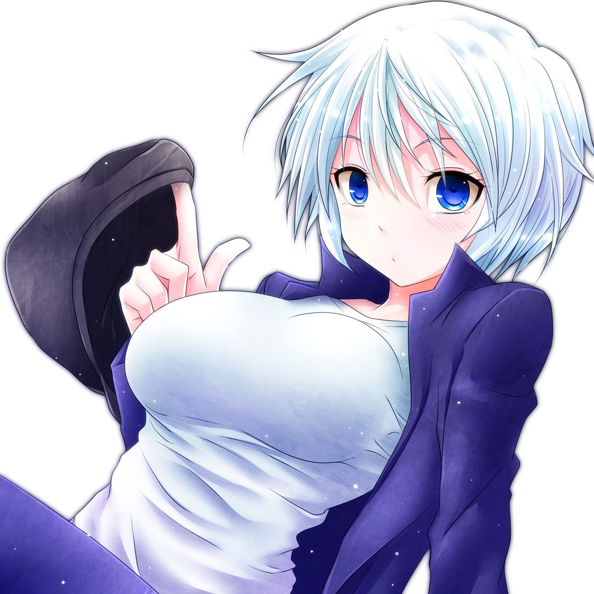 Please give a picture of a cute girl with silver, white hair! Part 14 [2d] 21