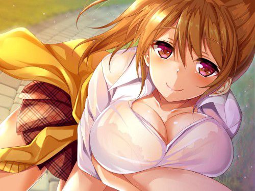 【Secondary erotica】 Here is an erotic image of a girl who is wet and her underwear can be seen through the top of her clothes 10