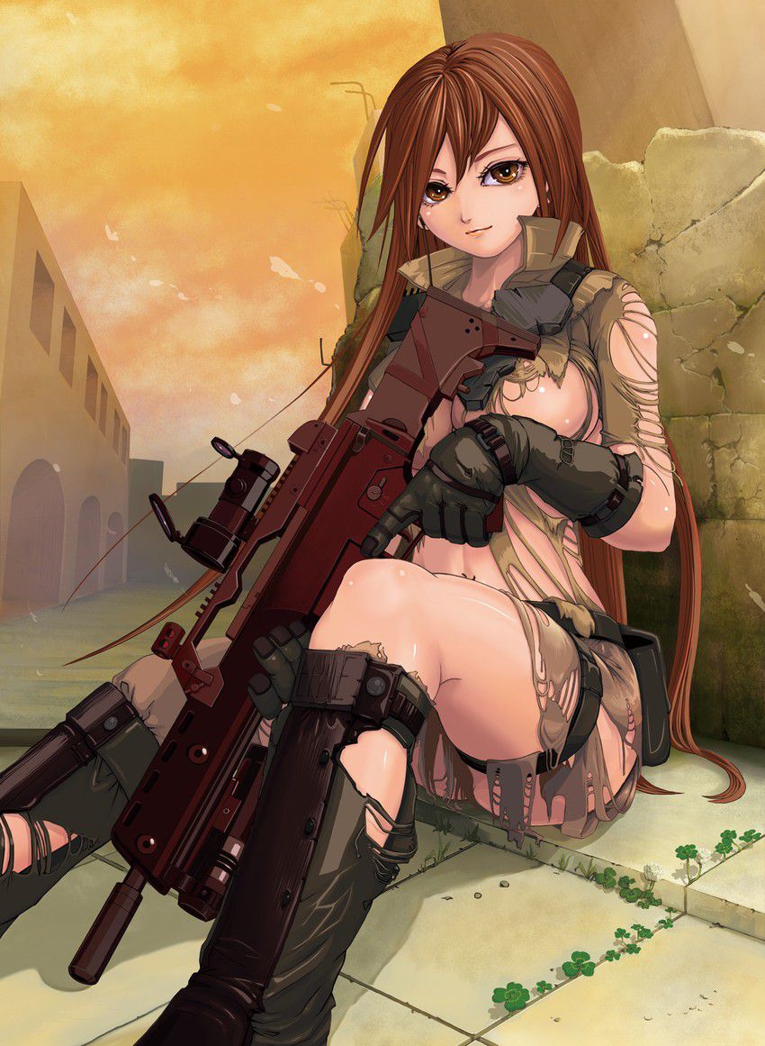 [Secondary/ZIP] Second erotic image of a girl with a weapon 26 [firearms, etc.] 12