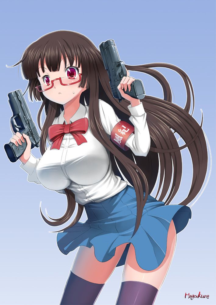 [Secondary/ZIP] Second erotic image of a girl with a weapon 26 [firearms, etc.] 26