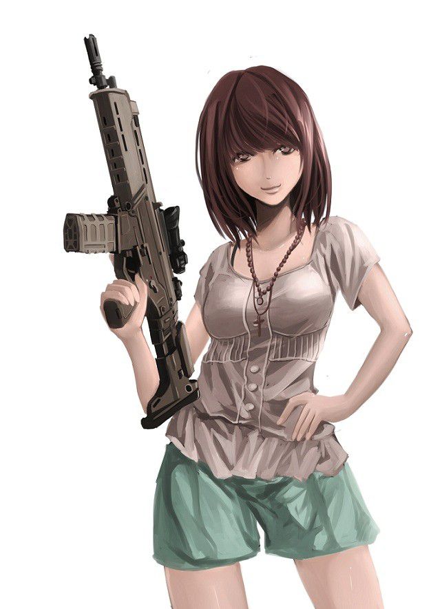 [Secondary/ZIP] Second erotic image of a girl with a weapon 26 [firearms, etc.] 5