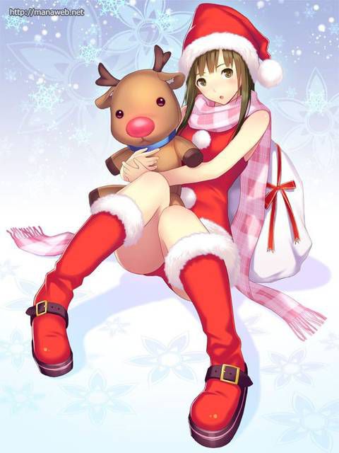 [105 images] Two-dimensional beautiful girl Christmas Santa costume! 5 6