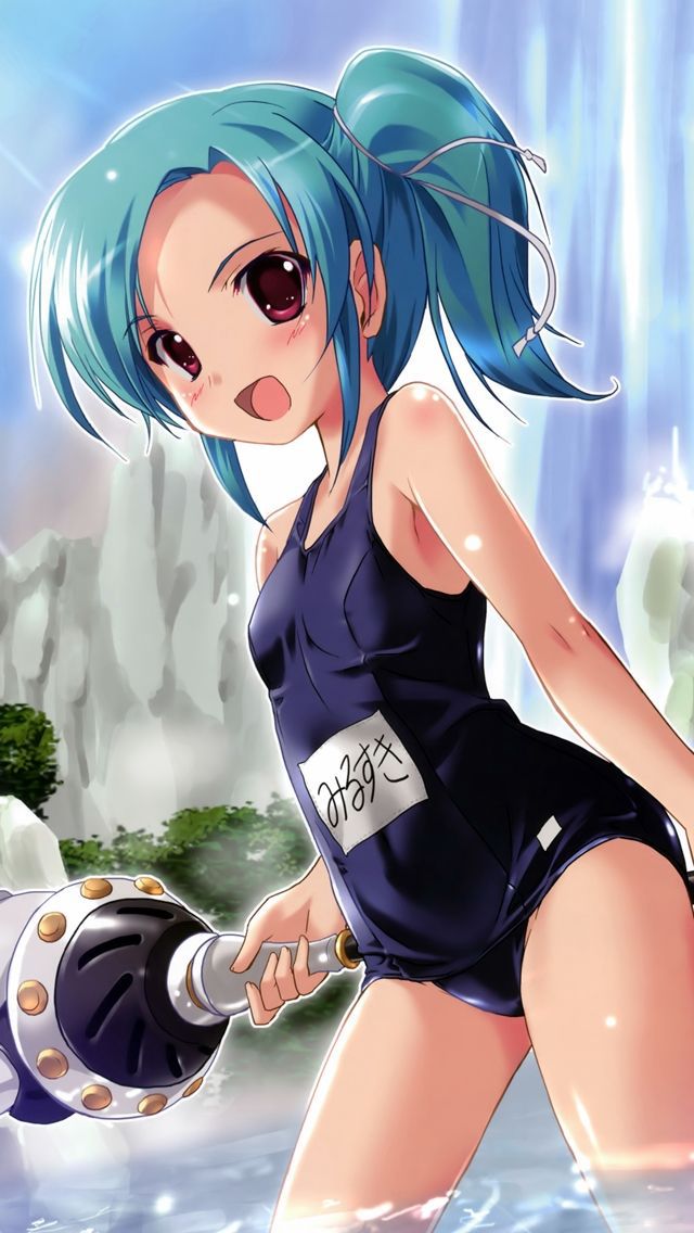 Beautiful girl image of swimsuit appearance of the line of shiny body 13