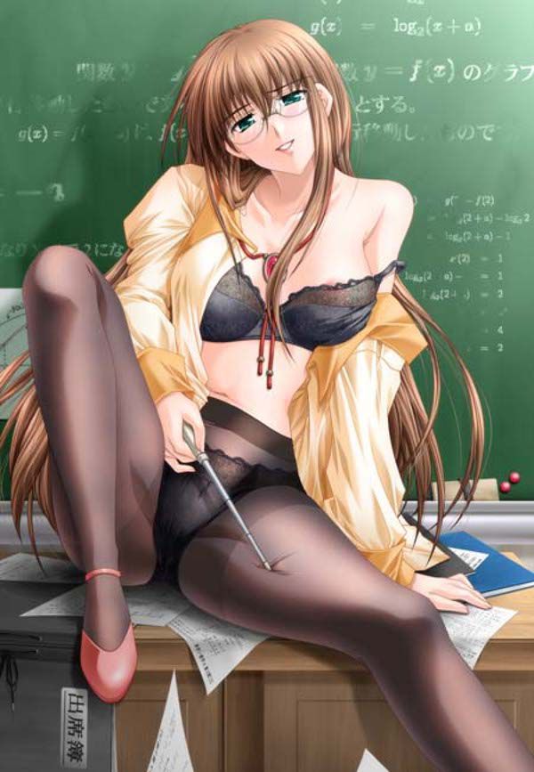 Image of two-dimensional girl with glasses eh 6