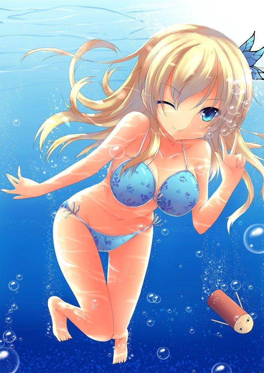 It is a picture that a cute girl wears a cute swimsuit [secondary, swimsuit]-Part2 16