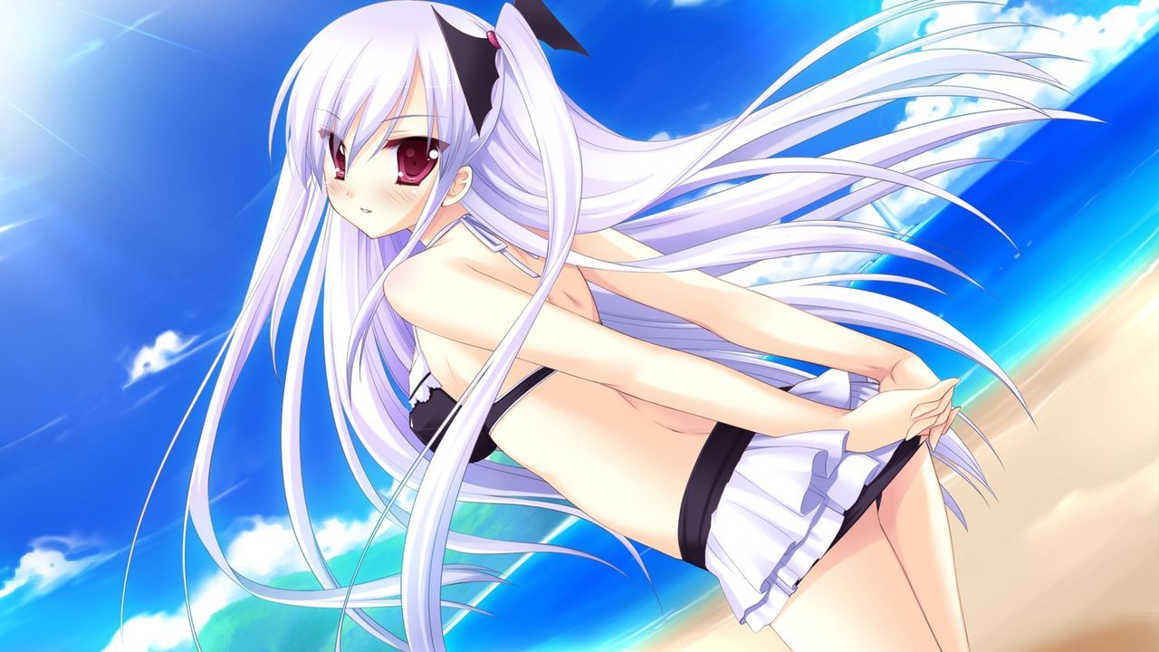 It is a picture that a cute girl wears a cute swimsuit [secondary, swimsuit]-Part2 19