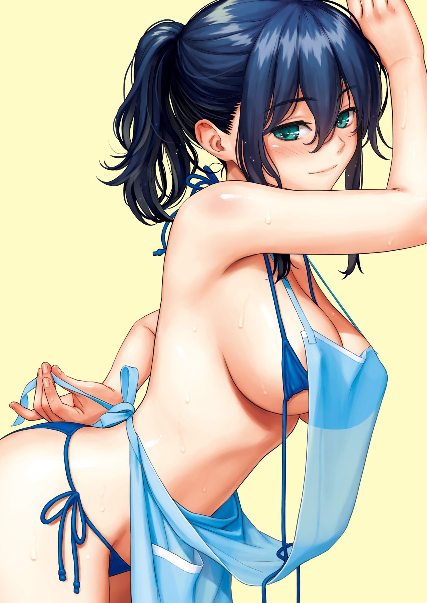 [Secondary, ZIP] beautiful girl image of micro bikini that porori when a little 10