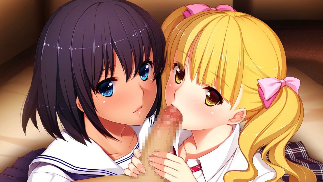 【Secondary Erotic】 Erotic image of a double in which two beauties suck each other's cocks together 11