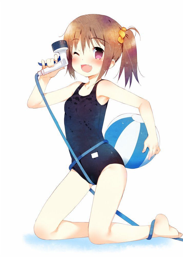 She loves the swimsuit of cute pretty girl!! Water!!! 2