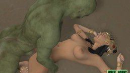 3D Monster Porn Belly Dancer And Goblin 10