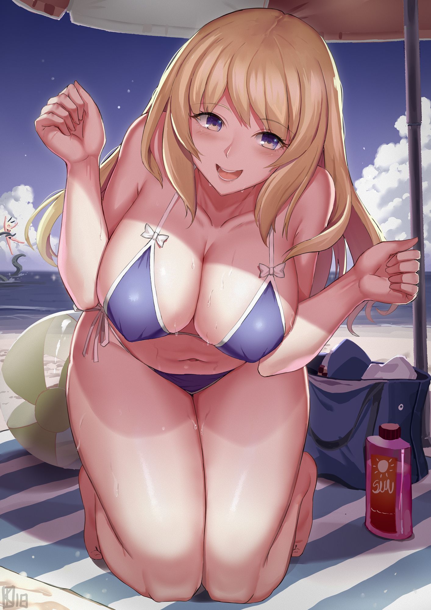 [Secondary/ZIP] beautiful girl image of a cute swimsuit in etch 27
