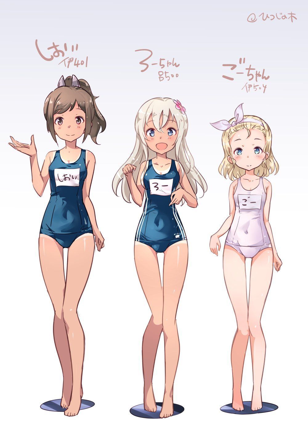 [Secondary/ZIP] beautiful girl image of a cute swimsuit in etch 3
