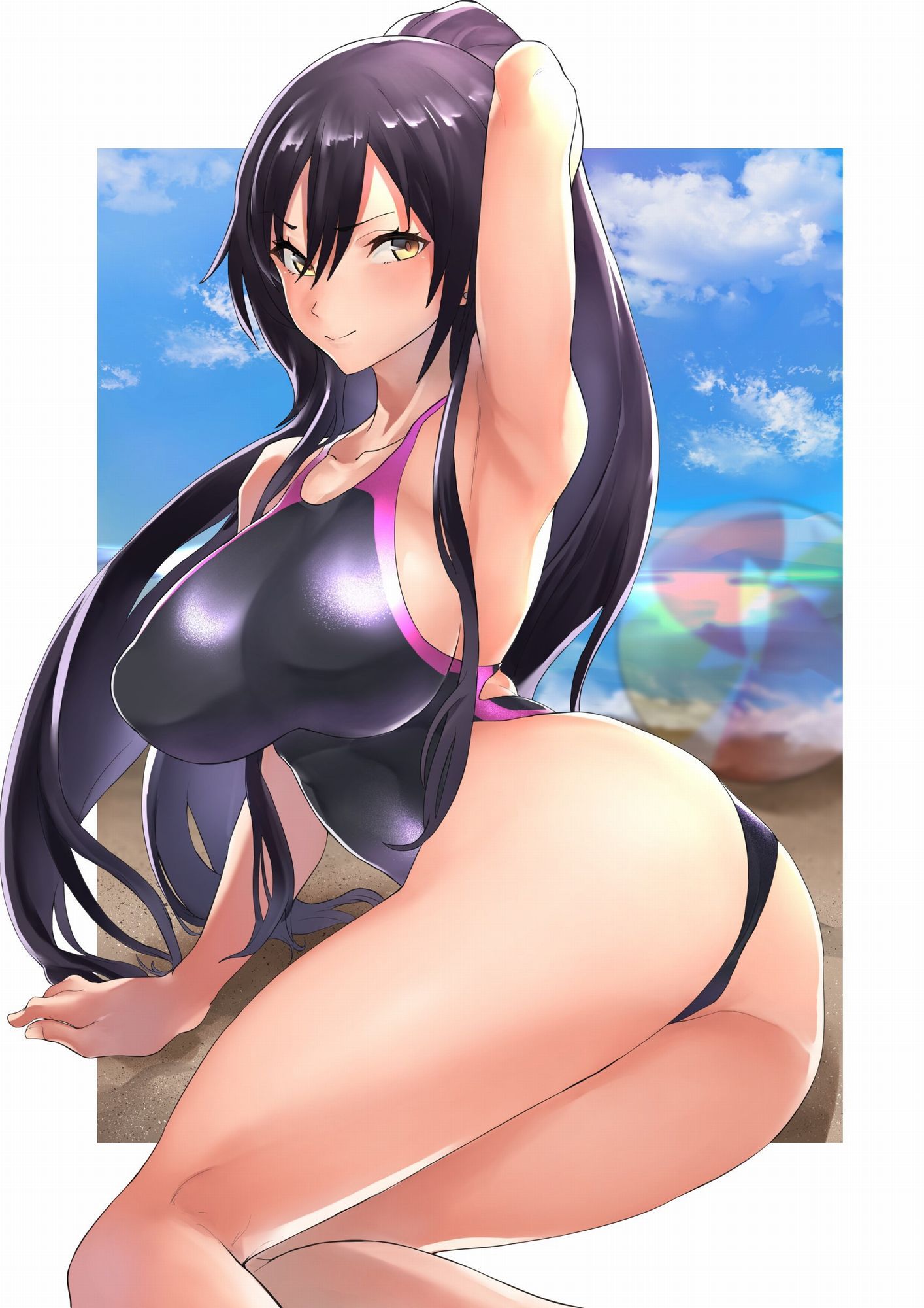 [Secondary/ZIP] beautiful girl image of a cute swimsuit in etch 35