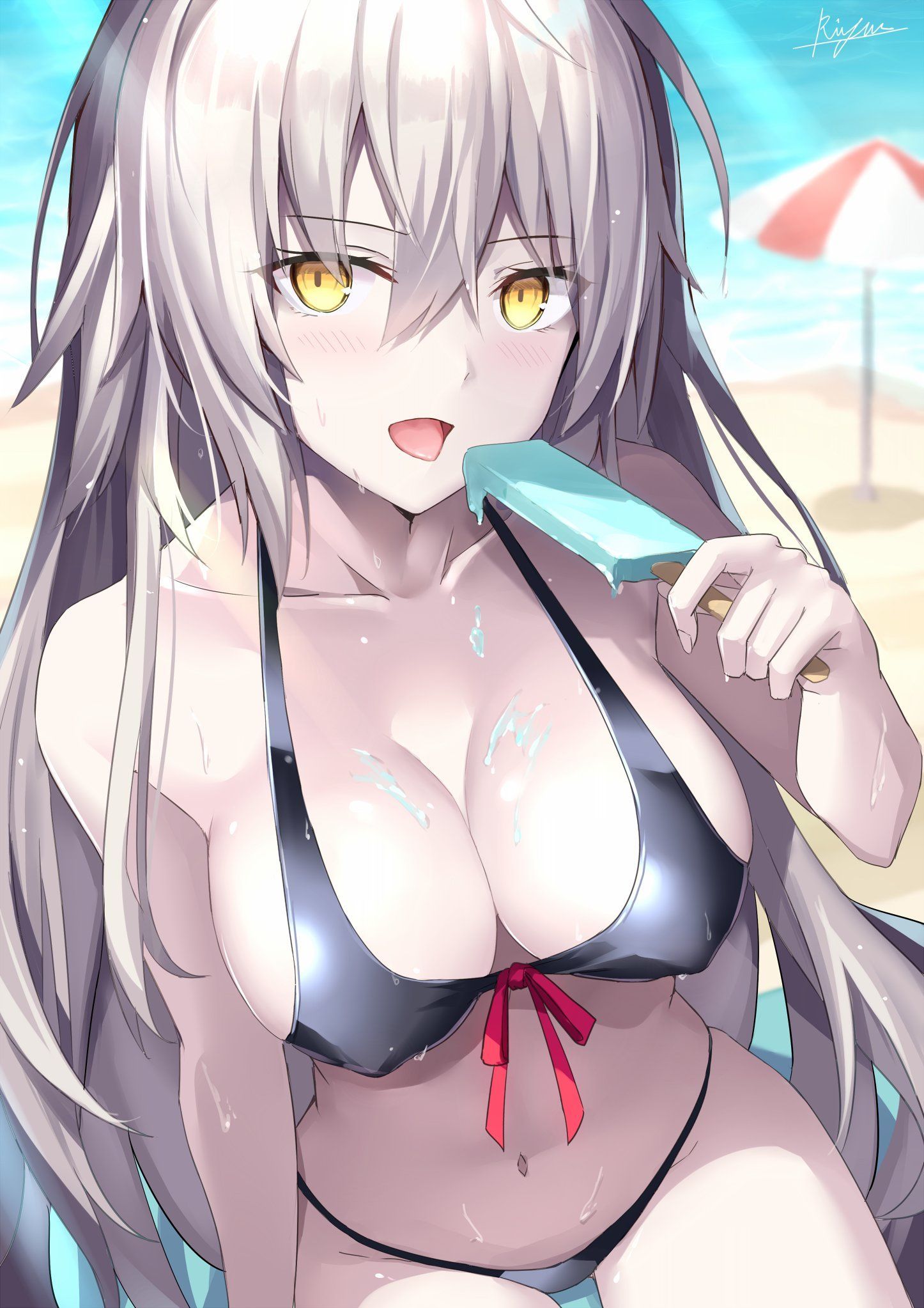 [Secondary/ZIP] beautiful girl image of a cute swimsuit in etch 41