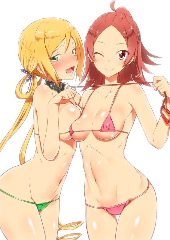[Secondary/ZIP] beautiful girl image of a cute swimsuit in etch 9