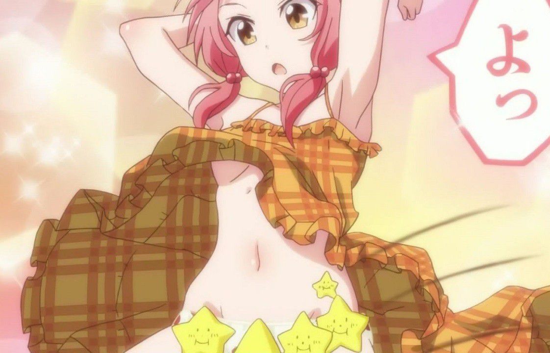 Anime [Tachibana kan to lie] 7 story girl's clothes curling in underwear in plain view to milk 1