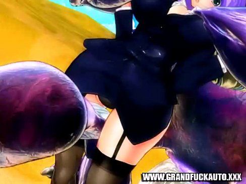 Gorgeous Anime Beauty Harshly Fucked In Her Tight Holes - 5 min 9