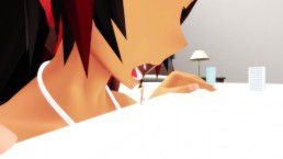 [MMD] Snack in the City (giantess vore) 5