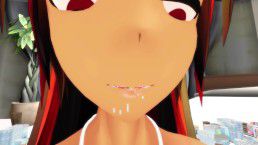 [MMD] Snack in the City (giantess vore) 7