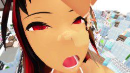 [MMD] Snack in the City (giantess vore) 8