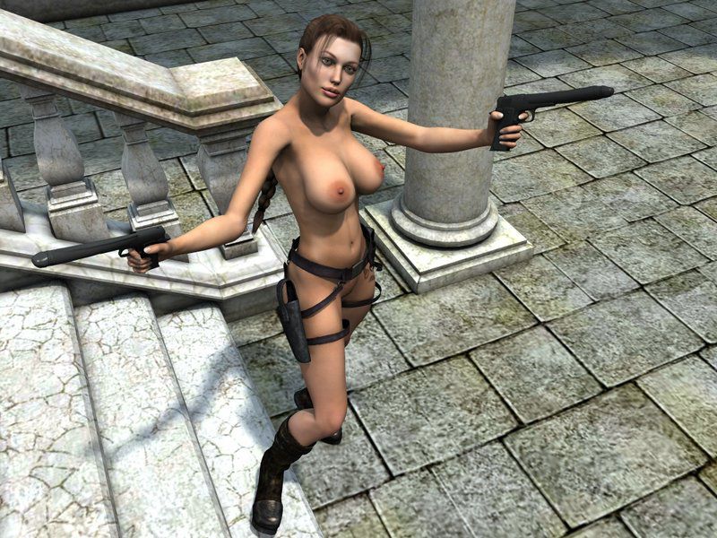 Lara Croft 3d Threesome 16