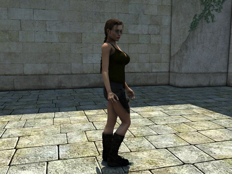 Lara Croft 3d Threesome 2