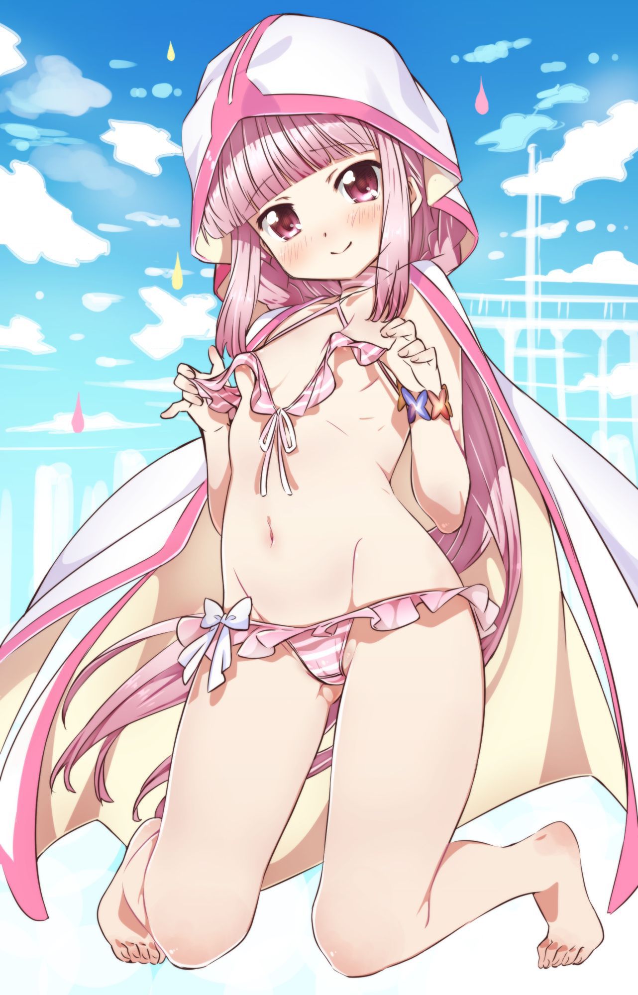 【Erotic Anime Summary】 Beautiful girls and beautiful girls who want to be skimpy wearing micro bikinis 【Secondary erotica】 12