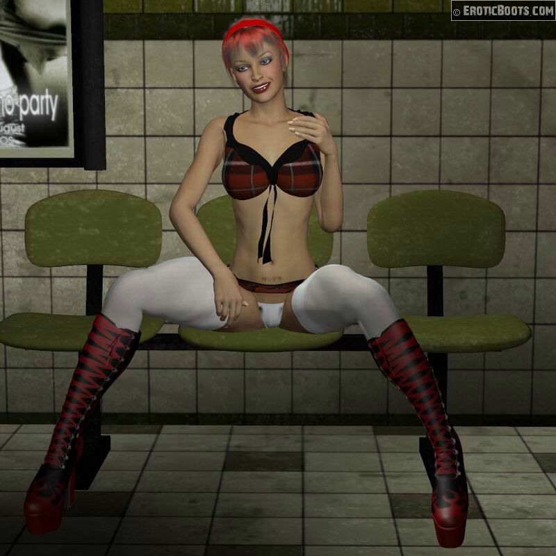 3D Girls Wearing Sexy Boots 4 49