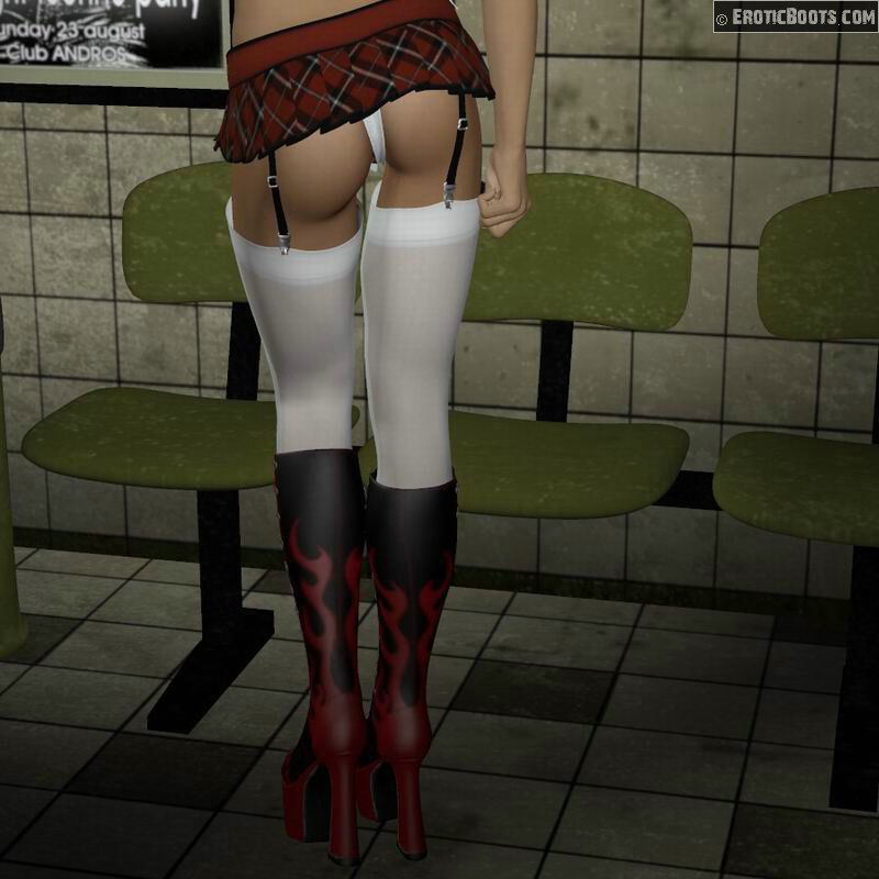 3D Girls Wearing Sexy Boots 4 50