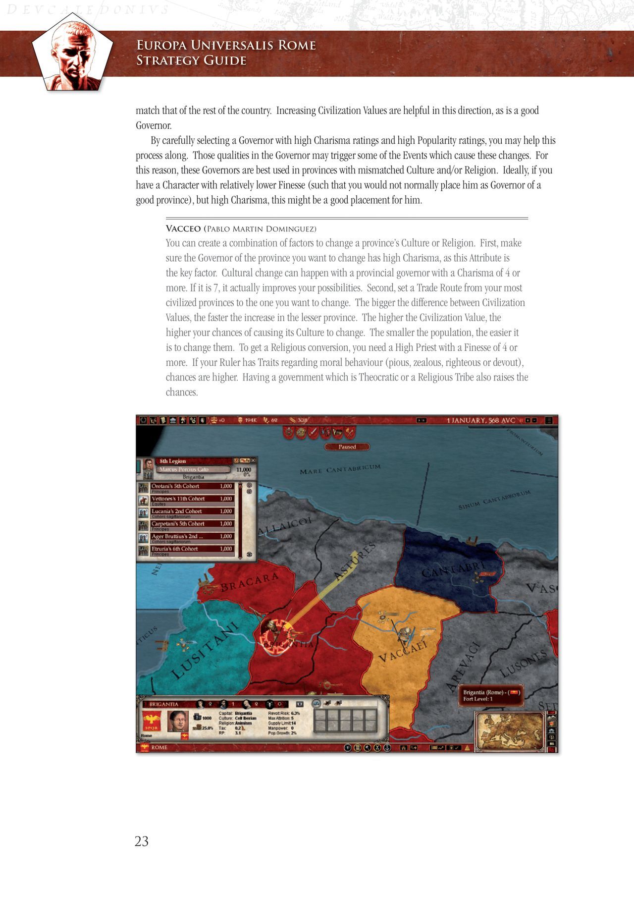 Europa Universalis: Rome (PC (DOS/Windows)) Strategy Guide 23