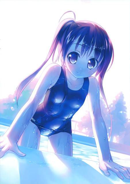 [57 pieces] Cute Erofeci image collection of two-dimensional school swimsuit. 40 1