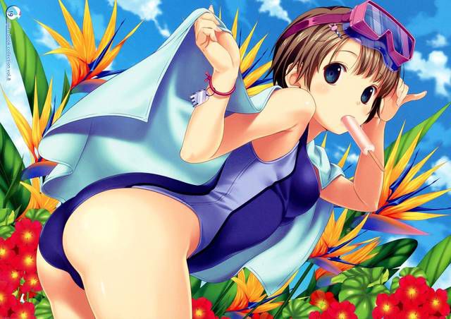 [57 pieces] Cute Erofeci image collection of two-dimensional school swimsuit. 40 15