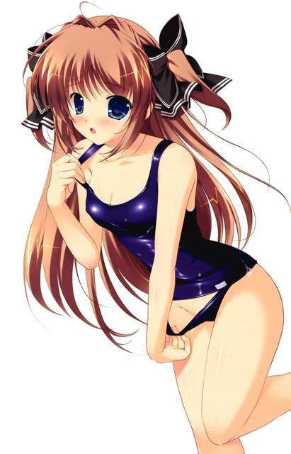 [57 pieces] Cute Erofeci image collection of two-dimensional school swimsuit. 40 19