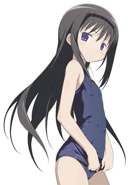 [57 pieces] Cute Erofeci image collection of two-dimensional school swimsuit. 40 20