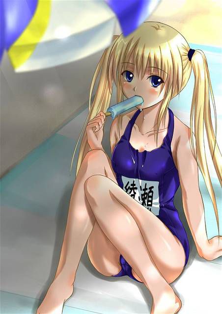 [57 pieces] Cute Erofeci image collection of two-dimensional school swimsuit. 40 31