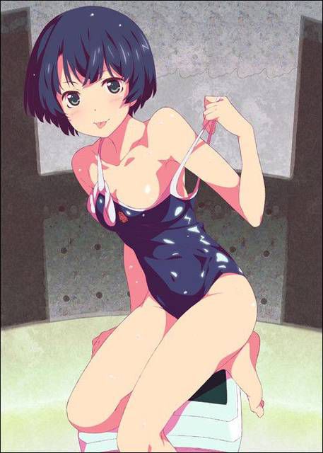 [57 pieces] Cute Erofeci image collection of two-dimensional school swimsuit. 40 33